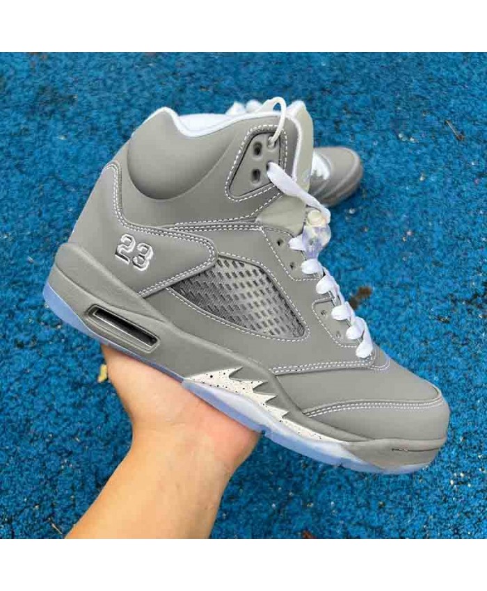 Air Jordan 5 Retro wolf grey Basketball Shoes