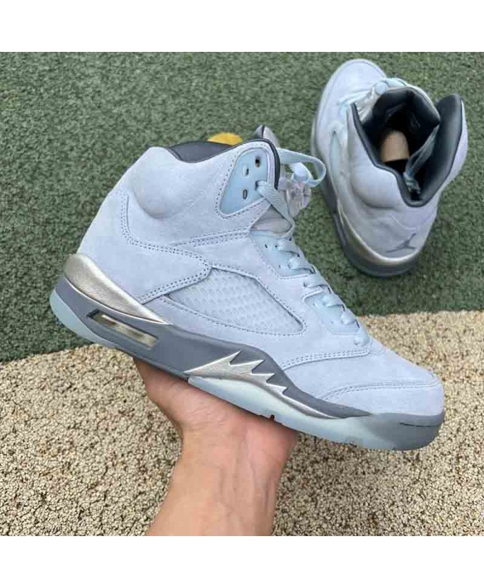 Air Jordan 5 Retro Bluebird Basketball Shoes