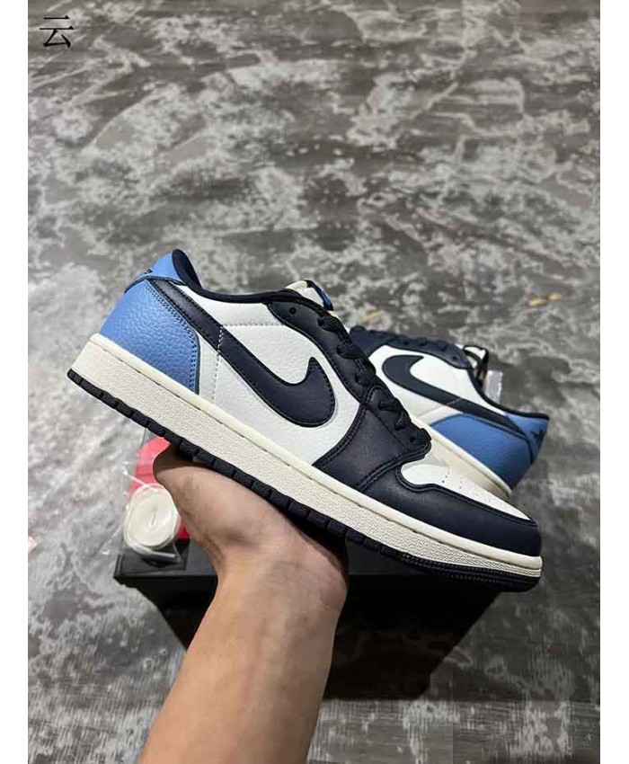  Air Jordan 1 Low OG Obsidian Basketball Shoes