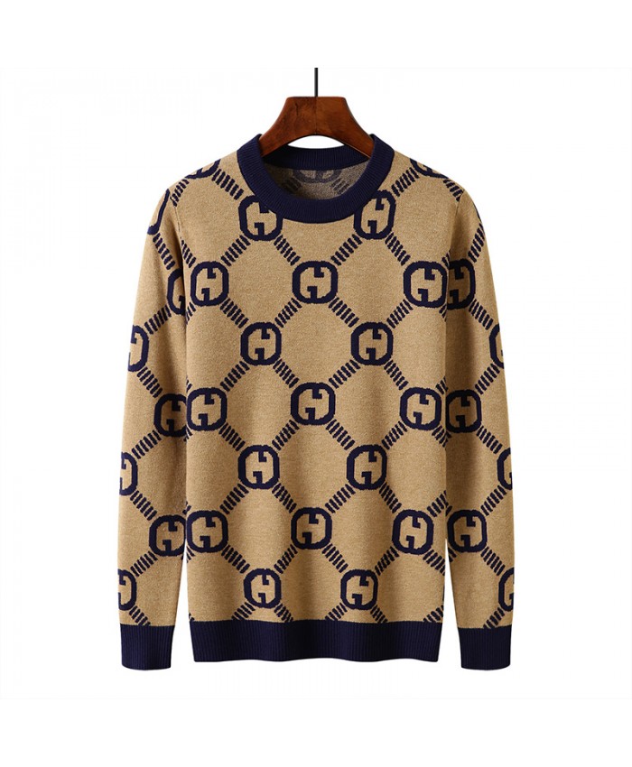 Fashion Men Round Neck Warm Sweater