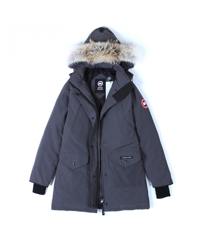 Warm Down Jacket Tendy Men Women Dark Gray Coat